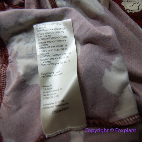 New! Free People AUSTYN brick red floral flaired pant ruffle jumpsuit, size M - Picture 16 of 16